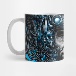 Cyberpunk Cyborg Abraham Lincoln #1 Mug